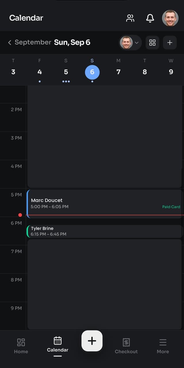 ClipWise appointment calendar
